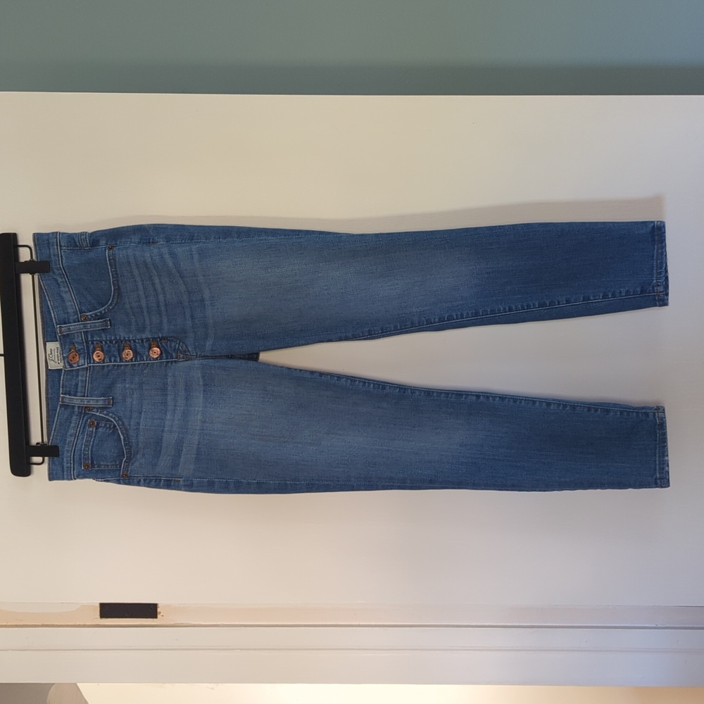 J. Crew 9" High-Rise Toothpick Jeans